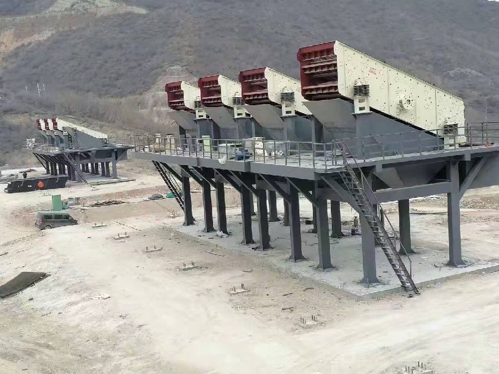 宏创机械承建安徽绩溪砂石线生产现场